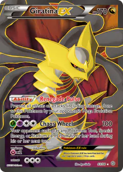 Giratina-EX 93/98 Rare Ultra card from Ancient Origins