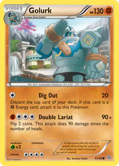 Golurk 41/98 Common card from Ancient Origins