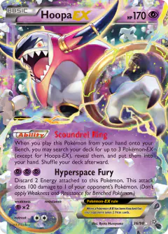 Hoopa-EX 36/98 Rare Holo EX card from Ancient Origins