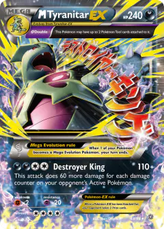 M Tyranitar-EX 43/98 Rare Holo EX card from Ancient Origins