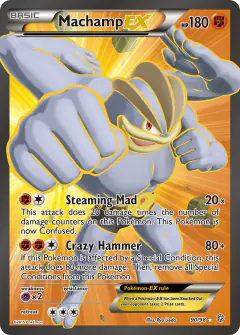 Machamp-EX 90/98 Rare Ultra card from Ancient Origins