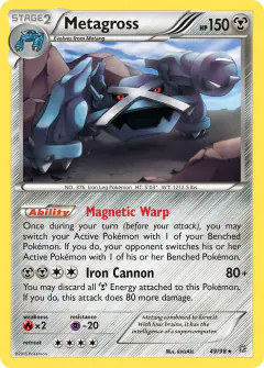 Metagross 49/98 Rare card from Ancient Origins