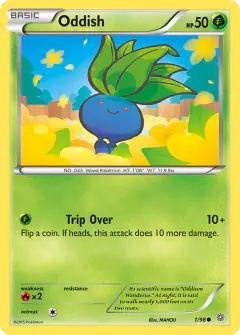 Oddish 1/98 Common card from Ancient Origins