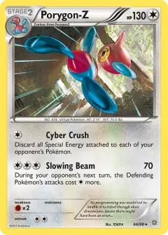 Porygon-Z 66/98 Rare card from Ancient Origins
