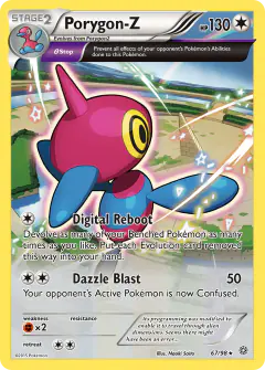 Porygon-Z 67/98 Rare Holo card from Ancient Origins