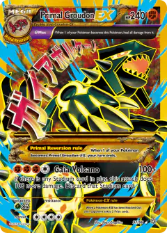 Primal Groudon-EX 97/98 Rare Secret card from Ancient Origins