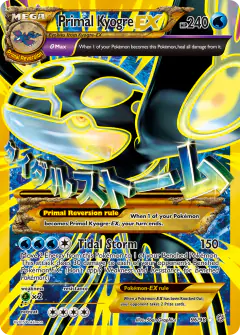 Primal Kyogre-EX 96/98 Rare Secret card from Ancient Origins