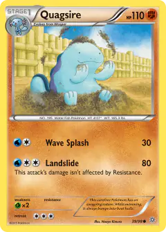 Quagsire 39/98 Common card from Ancient Origins