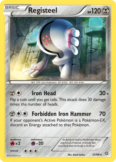 Registeel 51/98 Rare card from Ancient Origins