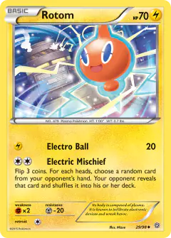 Rotom 29/98 Uncommon card from Ancient Origins