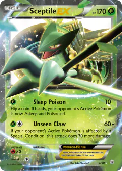 Sceptile-EX 7/98 Rare Holo EX card from Ancient Origins