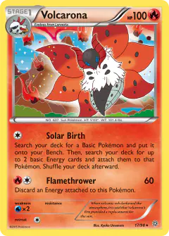 Volcarona 17/98 Rare Holo card from Ancient Origins