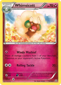 Whimsicott 56/98 Uncommon card from Ancient Origins
