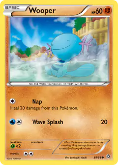 Wooper 38/98 Common card from Ancient Origins