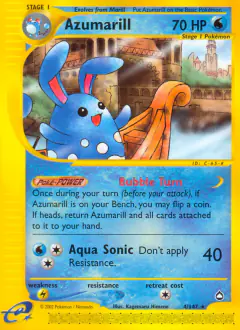Azumarill 4/147 Rare card from Aquapolis