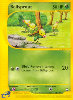 Bellsprout 45/147 Uncommon card from Aquapolis