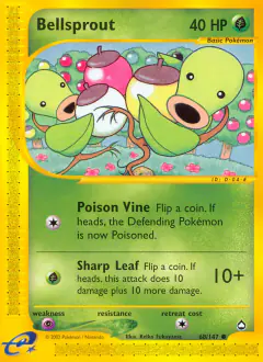 Bellsprout 68/147 Common card from Aquapolis