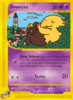 Drowzee 74/147 Common card from Aquapolis