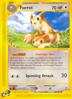 Furret 48/147 Uncommon card from Aquapolis