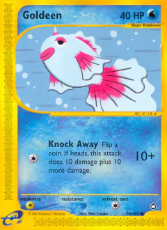 Goldeen 78/147 Common card from Aquapolis