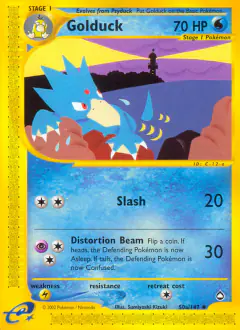 Golduck 50/147 Uncommon card from Aquapolis