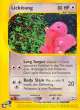 Lickitung 90/147 Common card from Aquapolis