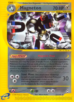 Magneton 22/147 Rare card from Aquapolis