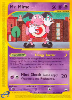 Mr. Mime 95/147 Common card from Aquapolis