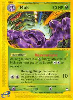 Muk 23/147 Rare card from Aquapolis