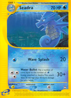 Seadra 58/147 Uncommon card from Aquapolis