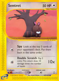 Sentret 107/147 Common card from Aquapolis