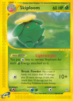 Skiploom 60/147 Uncommon card from Aquapolis