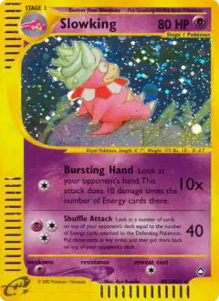 Slowking H22/H32 Rare Holo card from Aquapolis