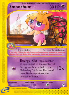 Smoochum 61/147 Uncommon card from Aquapolis