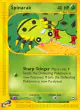 Spinarak 111/147 Common card from Aquapolis