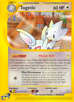 Togetic 39/147 Rare card from Aquapolis