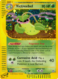 Victreebel H30/H32 Rare Holo card from Aquapolis