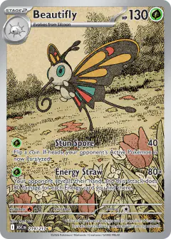 Beautifly 219/217 Illustration Rare card from Ascended Heroes