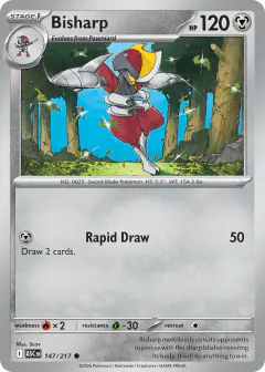 Bisharp 147/217 Common card from Ascended Heroes