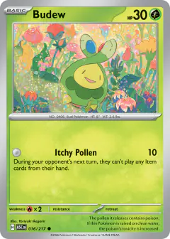 Budew 16/217 Common card from Ascended Heroes