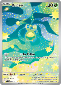 Budew 221/217 Illustration Rare card from Ascended Heroes
