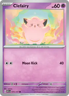 Clefairy 74/217 Common card from Ascended Heroes