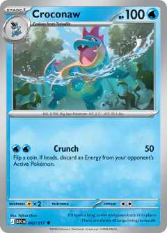 Croconaw 42/217 Uncommon card from Ascended Heroes
