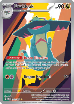 Drakloak 248/217 Illustration Rare card from Ascended Heroes