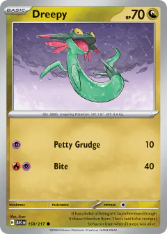 Dreepy 158/217 Common card from Ascended Heroes