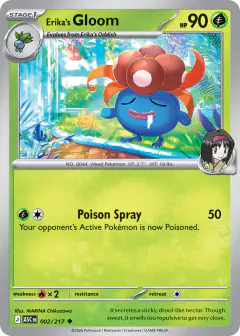 Erika's Gloom 2/217 Uncommon card from Ascended Heroes