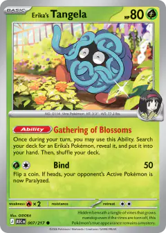 Erika's Tangela 7/217 Common card from Ascended Heroes
