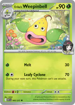 Erika's Weepinbell 5/217 Uncommon card from Ascended Heroes