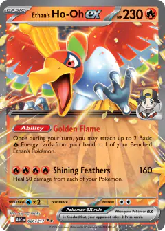 Ethan's Ho-Oh ex 26/217 Double Rare card from Ascended Heroes