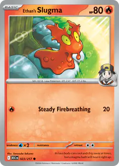 Ethan's Slugma 23/217 Common card from Ascended Heroes